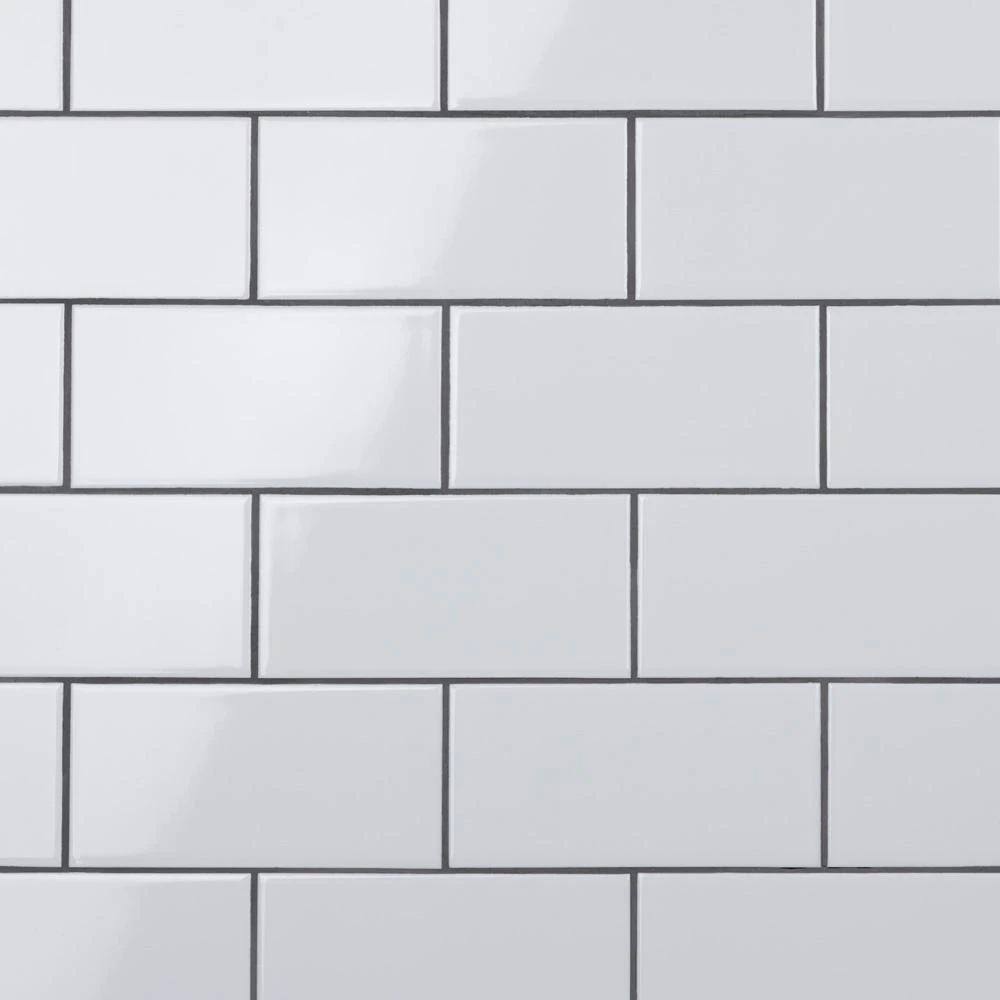Merola Tile Crown Heights 3 In. X 6 In. Glossy White Ceramic Wall Tile (6.03 Sq. Ft. /Case) 1 Merola Tile Crown Heights 3 In. X 6 In. Glossy White Ceramic Wall Tile (6.03 Sq. Ft. /Case)