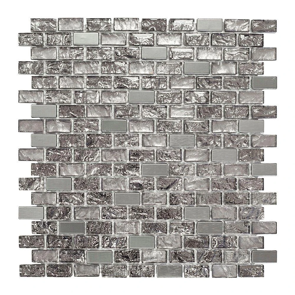 Jeffrey Court Molten Beige/Cream 12 In. X 12 In. X 8 Mm Interlocking Glass/Marble Mosaic Tile 9 Jeffrey Court Molten Beige/Cream 12 In. X 12 In. X 8 Mm Interlocking Glass/Marble Mosaic Tile - Image 9