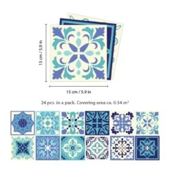 Walplus Peel And Stick Wall Tile Sticker Kitchen Bathroom Backsplash Splashback Tile Paint Stick On Tile Daliah Blue And Turquoise Mediterranean -Best Flooring Store 9078a4a7 846c 46b5 886d c9f5eb2cda36.60109ba07e1d11b421d9fbe0c5d0163c 1800x1800