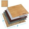 Clevr Interlocking EVA Foam Mat Cushion Flooring Tiles, Light Oak Pattern - Set Of 25 (2' X 2') Covers 100 Sq.ft. For Gym Workout Exercise