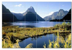 Lake Ceramic Tile Mural Kitchen Backsplash Bathroom Shower, 400762-M64