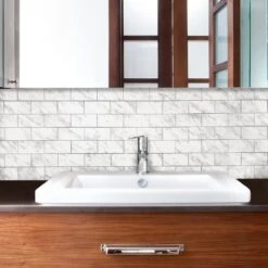 DIP Light Travertine Subway Tile 12 In. X 12 In. Self-Adhesive PVC Backsplash 12 DIP Light Travertine Subway Tile 12 In. X 12 In. Self-Adhesive PVC Backsplash -Best Flooring Store 9d79d58a8a567b464cbf7072075cd935 1800x1800