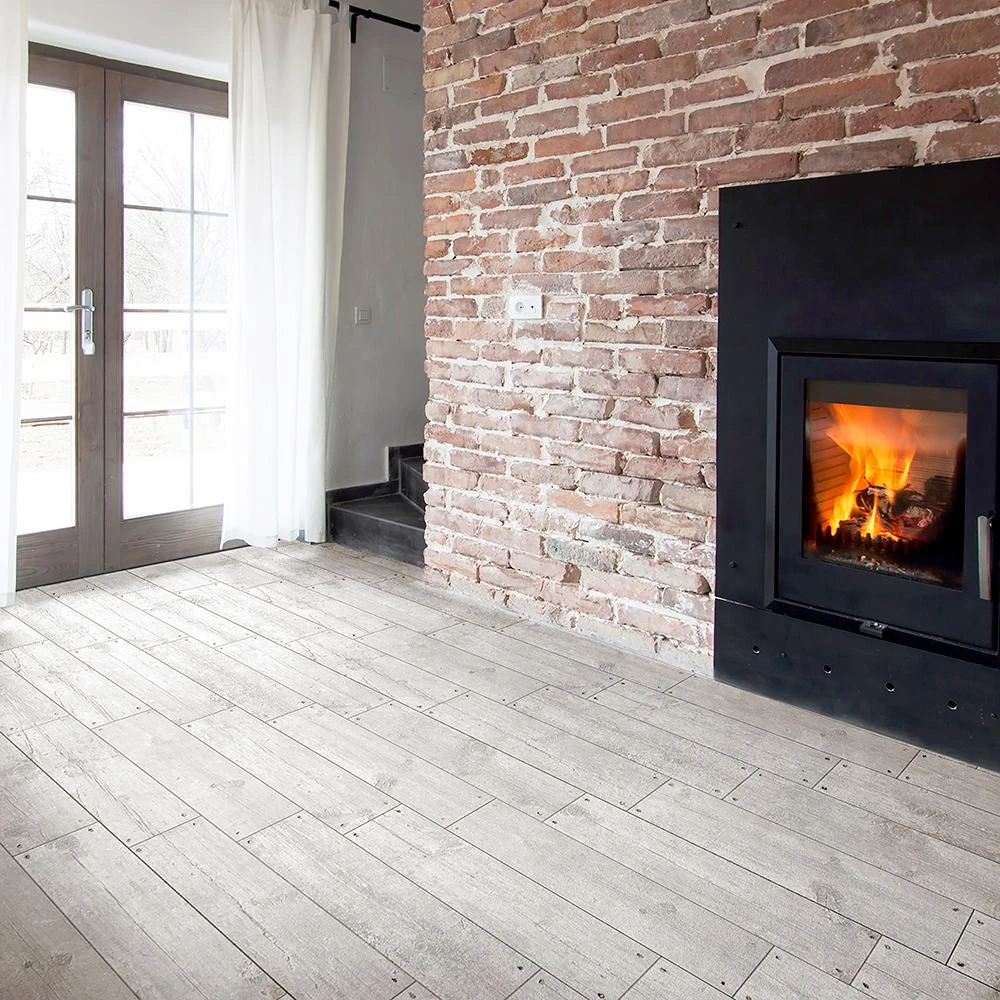 Merola Tile Cottage White 5-7/8 In. X 23-5/8 In. Ceramic Floor And Wall Tile (12.2 Sq. Ft. / Case) 2 Merola Tile Cottage White 5-7/8 In. X 23-5/8 In. Ceramic Floor And Wall Tile (12.2 Sq. Ft. / Case) - Image 2