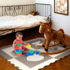 Sorbus Puzzle Mat Interlocking Floor Kids Play Carpet Tiles - Baby Foam Puzzle, Extra Thick Non-Toxic Crawling Mat For Tummy Time, Great For Children Playroom (4 Tiles) -Best Flooring Store a8827713 2f00 4f66 9d36 81b468e8bc65 2.72997a059e531a8f55d83838258723db 1800x1800
