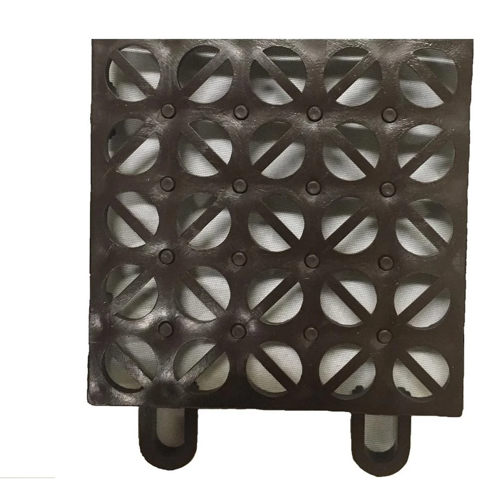 Brown Regenerated 22 In. X 22 In. Polypropylene Interlocking Floor Mat System (Set Of 4 Tiles) 3 Brown Regenerated 22 In. X 22 In. Polypropylene Interlocking Floor Mat System (Set Of 4 Tiles) - Image 3