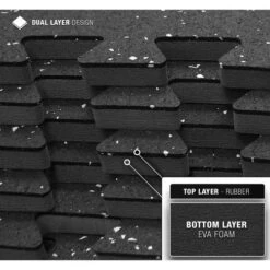 Sivan Health And Fitness High Density, Soft Rubber Interlocking Gym Tiles (Black Fleck, 6 Tiles) 10 Sivan Health And Fitness High Density, Soft Rubber Interlocking Gym Tiles (Black Fleck, 6 Tiles) -Best Flooring Store b02fc7c1 05f6 4436 be97 f58b4a89738a 1.ccecf8a7d3e6561725a8a85f7fdb3c47 1800x1800