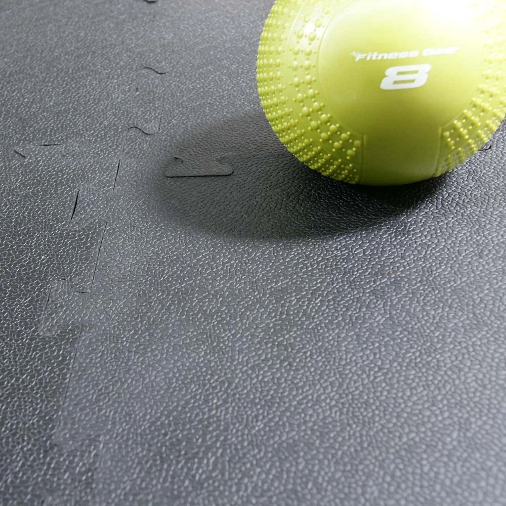 Rubber-Cal Armor-Lock (Fitness) 3/8 In. X 20 In. X 20 In. Black Interlocking Rubber Tiles (12-Pack, 33 Sq. Ft.) 3 Rubber-Cal Armor-Lock (Fitness) 3/8 In. X 20 In. X 20 In. Black Interlocking Rubber Tiles (12-Pack, 33 Sq. Ft.) - Image 3