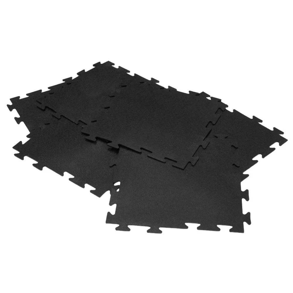 Rubber-Cal Armor-Lock (Fitness) 3/8 In. X 20 In. X 20 In. Black Interlocking Rubber Tiles (12-Pack, 33 Sq. Ft.) 6 Rubber-Cal Armor-Lock (Fitness) 3/8 In. X 20 In. X 20 In. Black Interlocking Rubber Tiles (12-Pack, 33 Sq. Ft.) - Image 6
