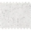 MSI Calacatta Blanco 12 In. X 13 In. X 10mm Polished Marble Mesh-Mounted Mosaic Tile (10.80 Sq. Ft./case)