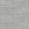 MSI Morning Fog 3 In. X 6 In. Handcrafted Glossy Ceramic Gray Subway Tile (1 Sq. Ft. / Case)
