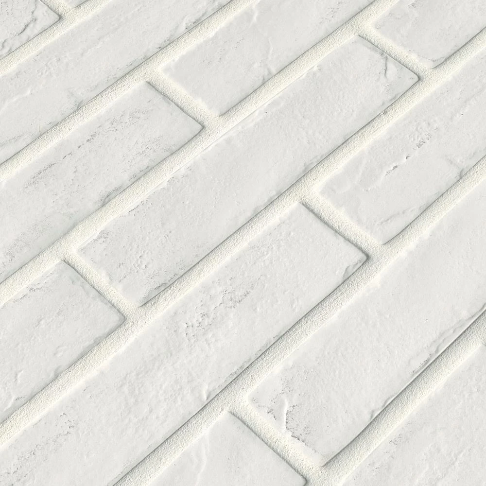 MSI Capella White Brick 2-1/3 In. X 10 In. Matte Porcelain Floor And Wall Tile (5.17 Sq. Ft. / Case) 1 MSI Capella White Brick 2-1/3 In. X 10 In. Matte Porcelain Floor And Wall Tile (5.17 Sq. Ft. / Case)