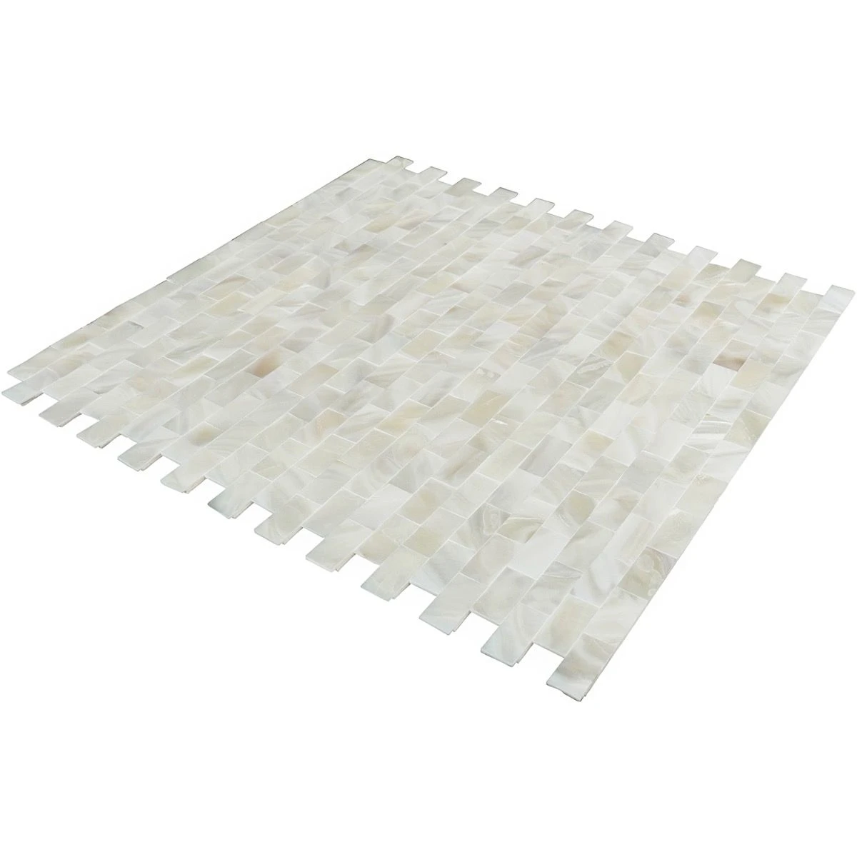 Bond Tile Easy Luxe Mother Of Pearl Brick 11.31 In. X 11.81 In. Peel And Stick Tile (0.92 Sq. Ft. / Sheet) 6 Bond Tile Easy Luxe Mother Of Pearl Brick 11.31 In. X 11.81 In. Peel And Stick Tile (0.92 Sq. Ft. / Sheet) - Image 6