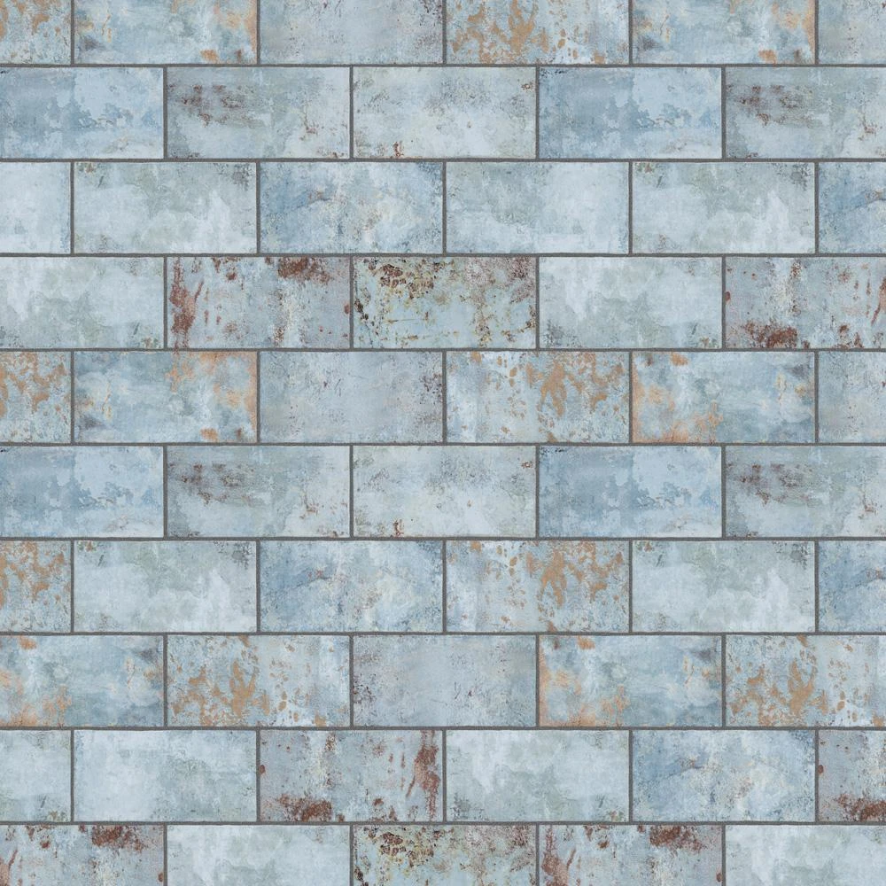 Merola Tile Biarritz Blue 3 In. X 6 In. Ceramic Wall Tile (6.04 Sq. Ft./Case) 6 Merola Tile Biarritz Blue 3 In. X 6 In. Ceramic Wall Tile (6.04 Sq. Ft./Case) - Image 6