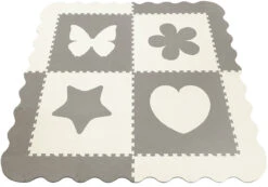 Sorbus Puzzle Mat Interlocking Floor Kids Play Carpet Tiles - Baby Foam Puzzle, Extra Thick Non-Toxic Crawling Mat For Tummy Time, Great For Children Playroom (4 Tiles)