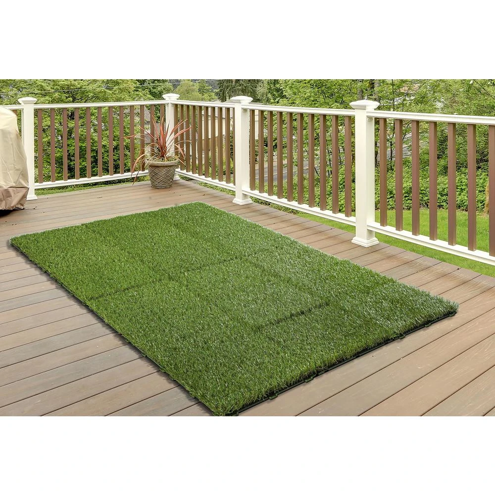 TrafficMaster 1 Ft. X 1 Ft. Artificial Grass Interlocking Tiles (9-Pack) 4 TrafficMaster 1 Ft. X 1 Ft. Artificial Grass Interlocking Tiles (9-Pack) - Image 4