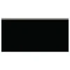 Daltile Rittenhouse Square 3 In. X 6 In. Black Ceramic Bullnose Wall Tile (0.125 Sq. Ft. / Piece)