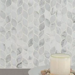 MSI Calacatta Blanco 12 In. X 13 In. X 10mm Polished Marble Mesh-Mounted Mosaic Tile (10.80 Sq. Ft./case) 19 MSI Calacatta Blanco 12 In. X 13 In. X 10mm Polished Marble Mesh-Mounted Mosaic Tile (10.80 Sq. Ft./case) -Best Flooring Store e52ca1ede07f53514839ca19aed12b46 1800x1800