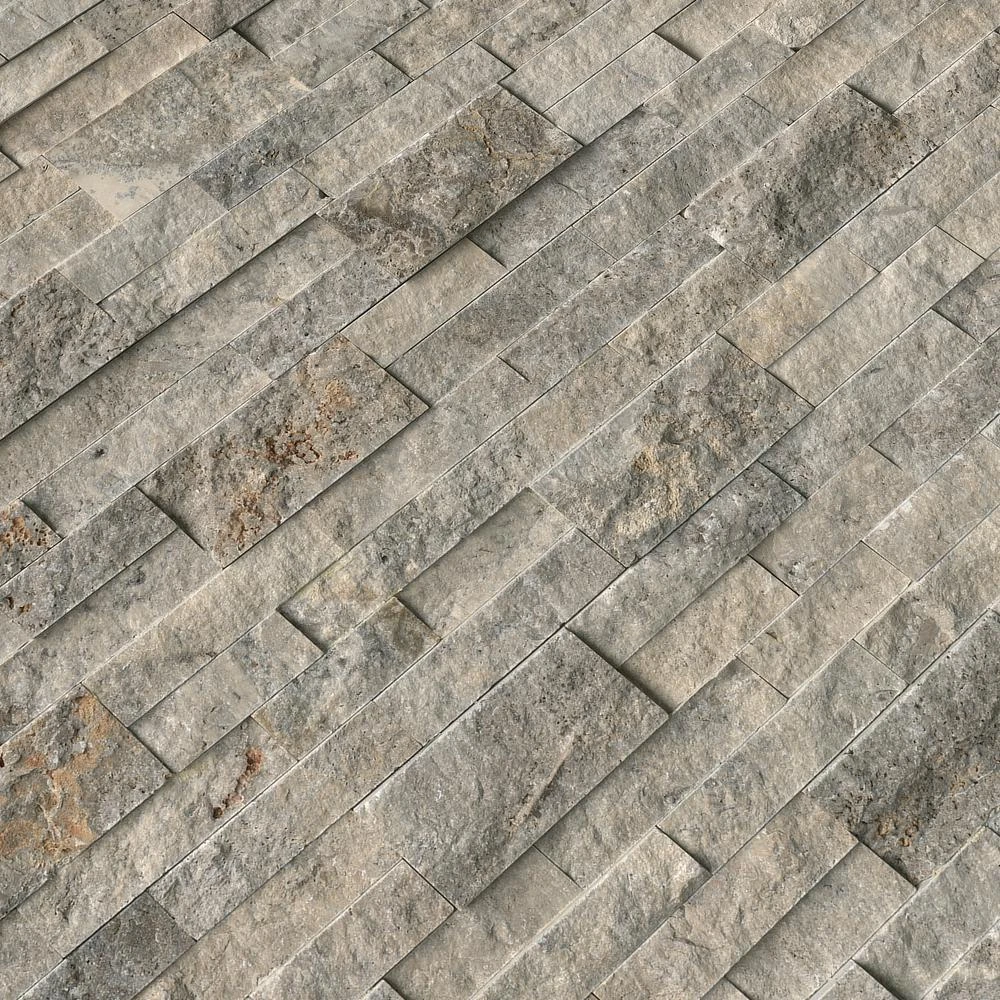 MSI Trevi Gray Ledger Panel 6 In. X 24 In. Natural Travertine Wall Tile (10 Cases / 60 Sq. Ft. / Pallet) 5 MSI Trevi Gray Ledger Panel 6 In. X 24 In. Natural Travertine Wall Tile (10 Cases / 60 Sq. Ft. / Pallet) - Image 5