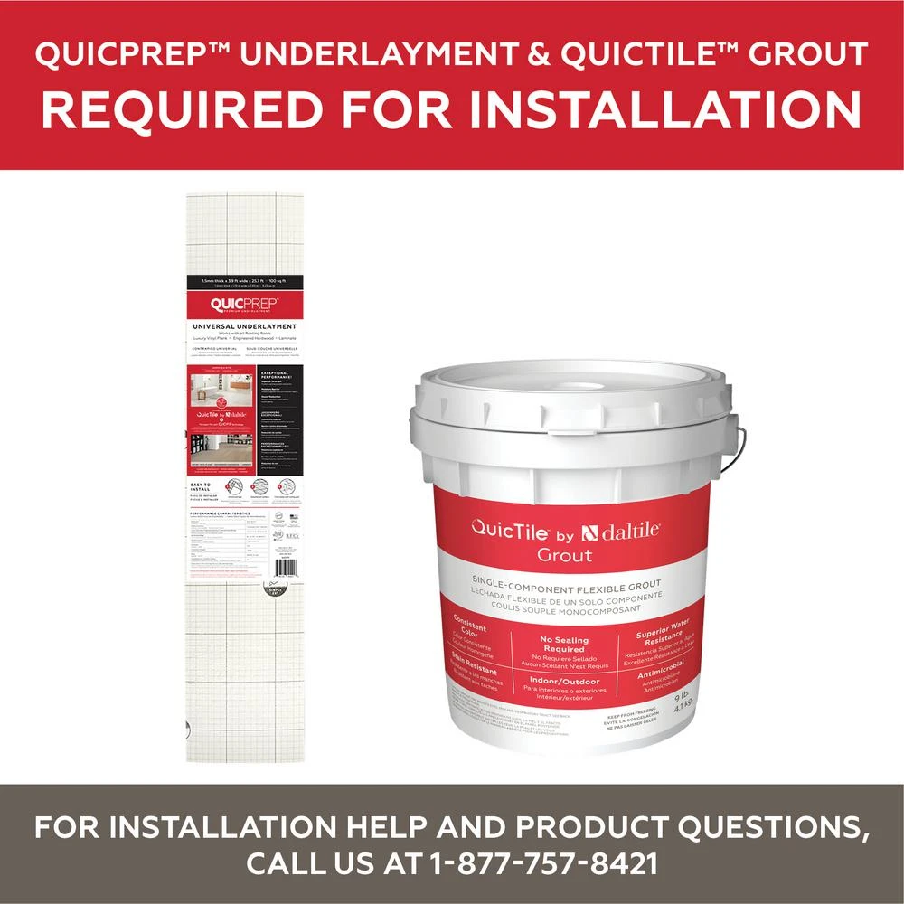 Daltile QuicTile 12 In. X 24 In. Horizon Marble Lappato Color Body Porcelain Locking Floor Tile (9.6 Sq. Ft. / Case) 3 Daltile QuicTile 12 In. X 24 In. Horizon Marble Lappato Color Body Porcelain Locking Floor Tile (9.6 Sq. Ft. / Case) - Image 3