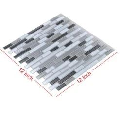 12 In. X 12 In. Grey Peel And Stick Tile Backsplash For Kitchen (10-Pack) -Best Flooring Store ede995f1e794703c9b792184b8550b43 1800x1800