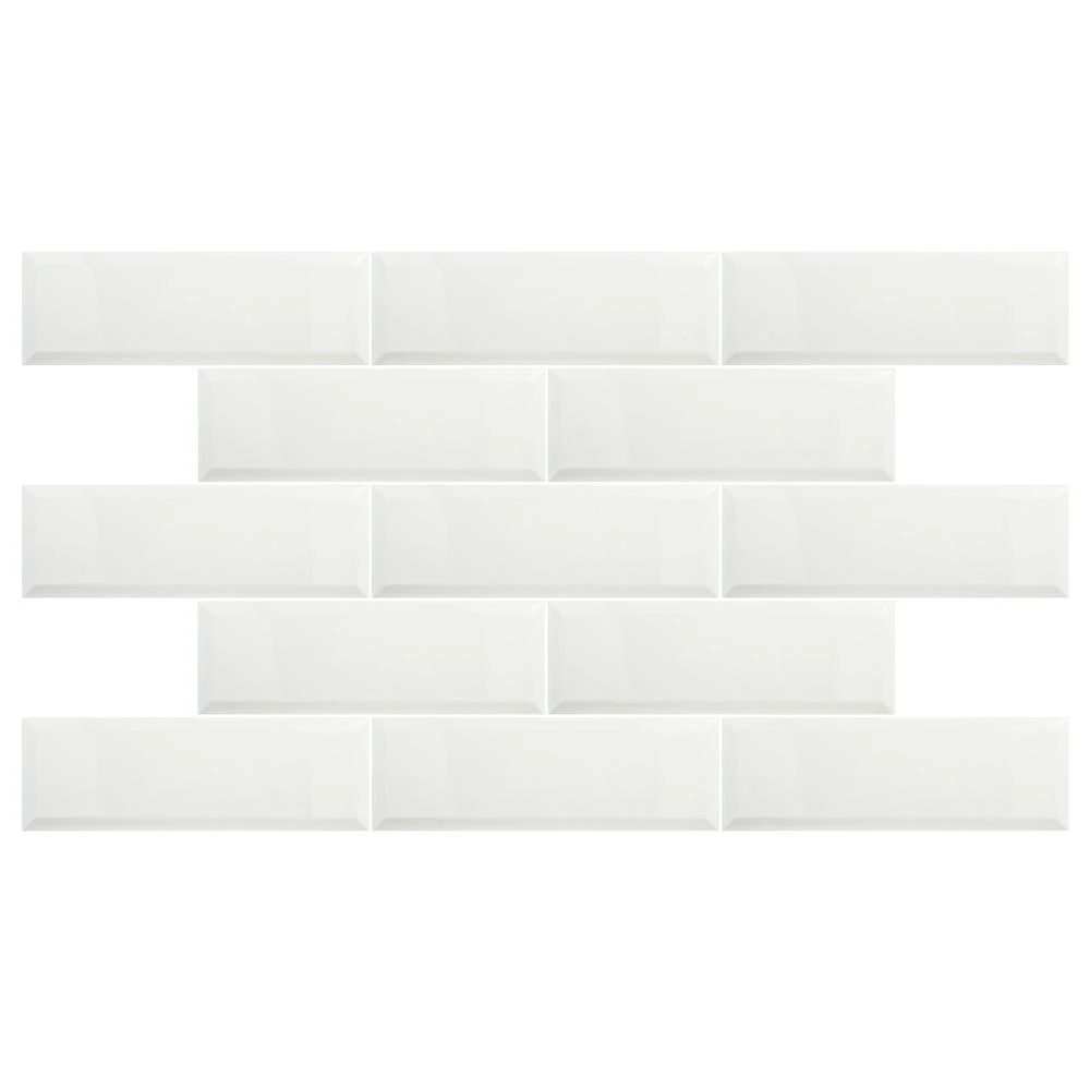Merola Tile Santorini Loft Blanco 4 In. X 11-7/8 In. Ceramic Subway Wall Tile (12.17 Sq. Ft. / Case) 1 Merola Tile Santorini Loft Blanco 4 In. X 11-7/8 In. Ceramic Subway Wall Tile (12.17 Sq. Ft. / Case)