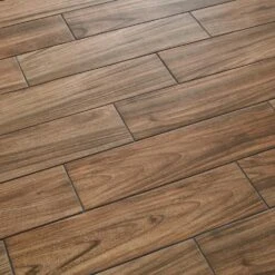 Daltile Baker Wood 6 In. X 24 In. Walnut Glazed Porcelain Floor And Wall Tile (14.55 Sq. Ft./Case) -Best Flooring Store fd89ba2f99388fcce920d57fea9d23dd 1800x1800